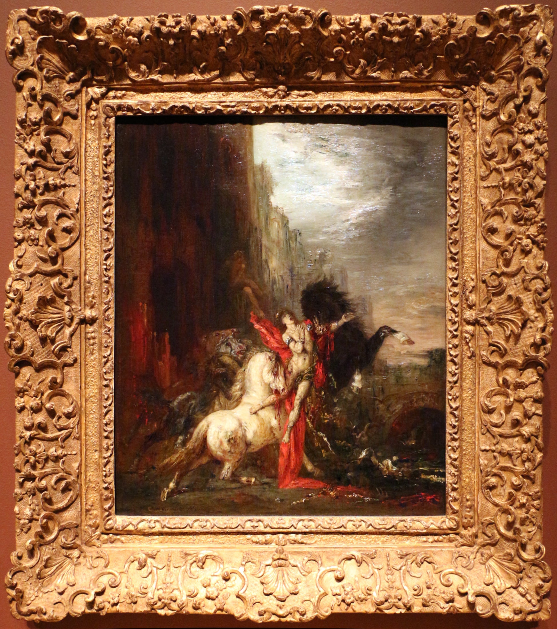 Diomedes fortært af sine heste - Gustave Moreau