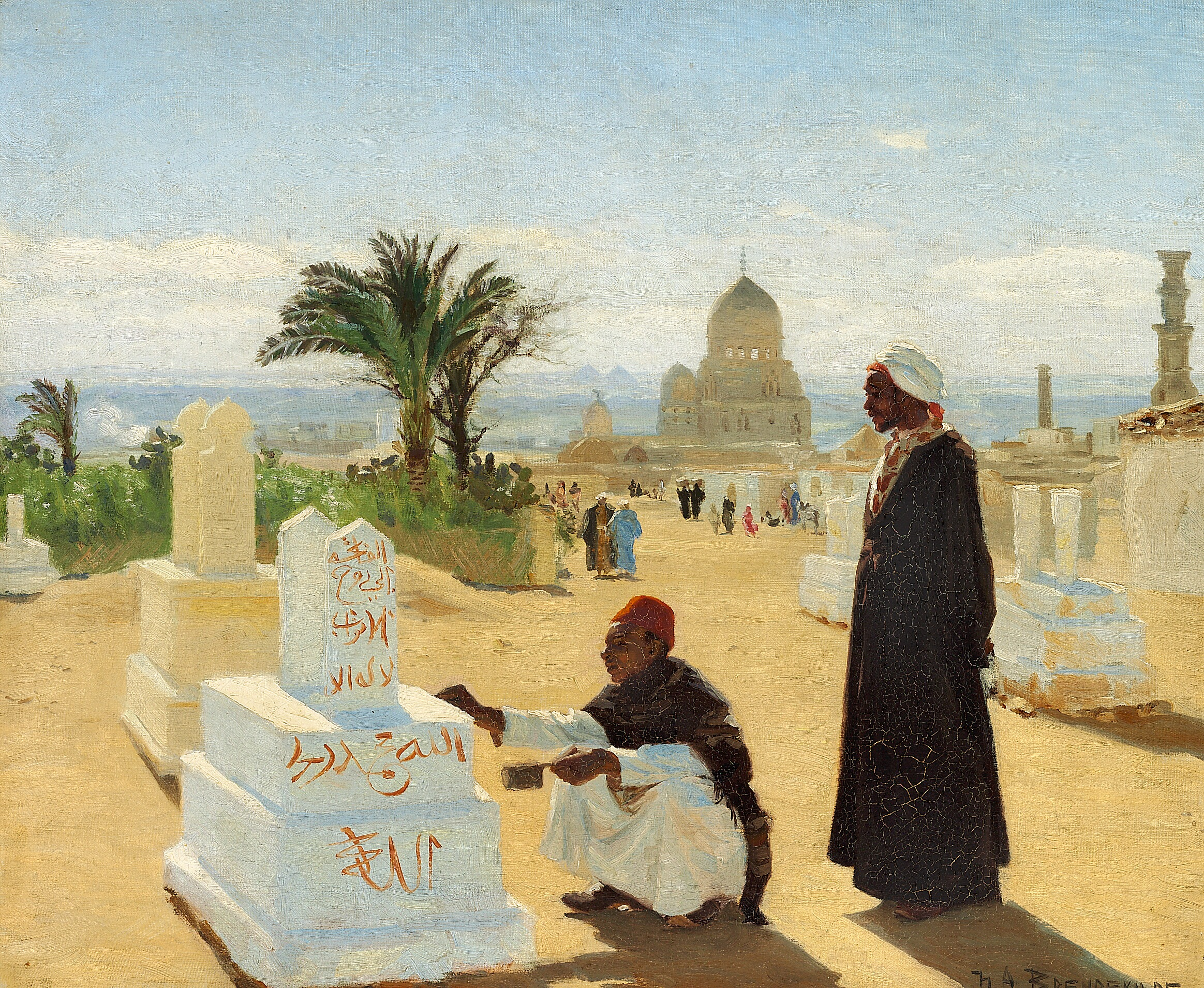 Les tombes des apôtres Jacob et Zacharie près du Caire. - H. A. Brendekilde