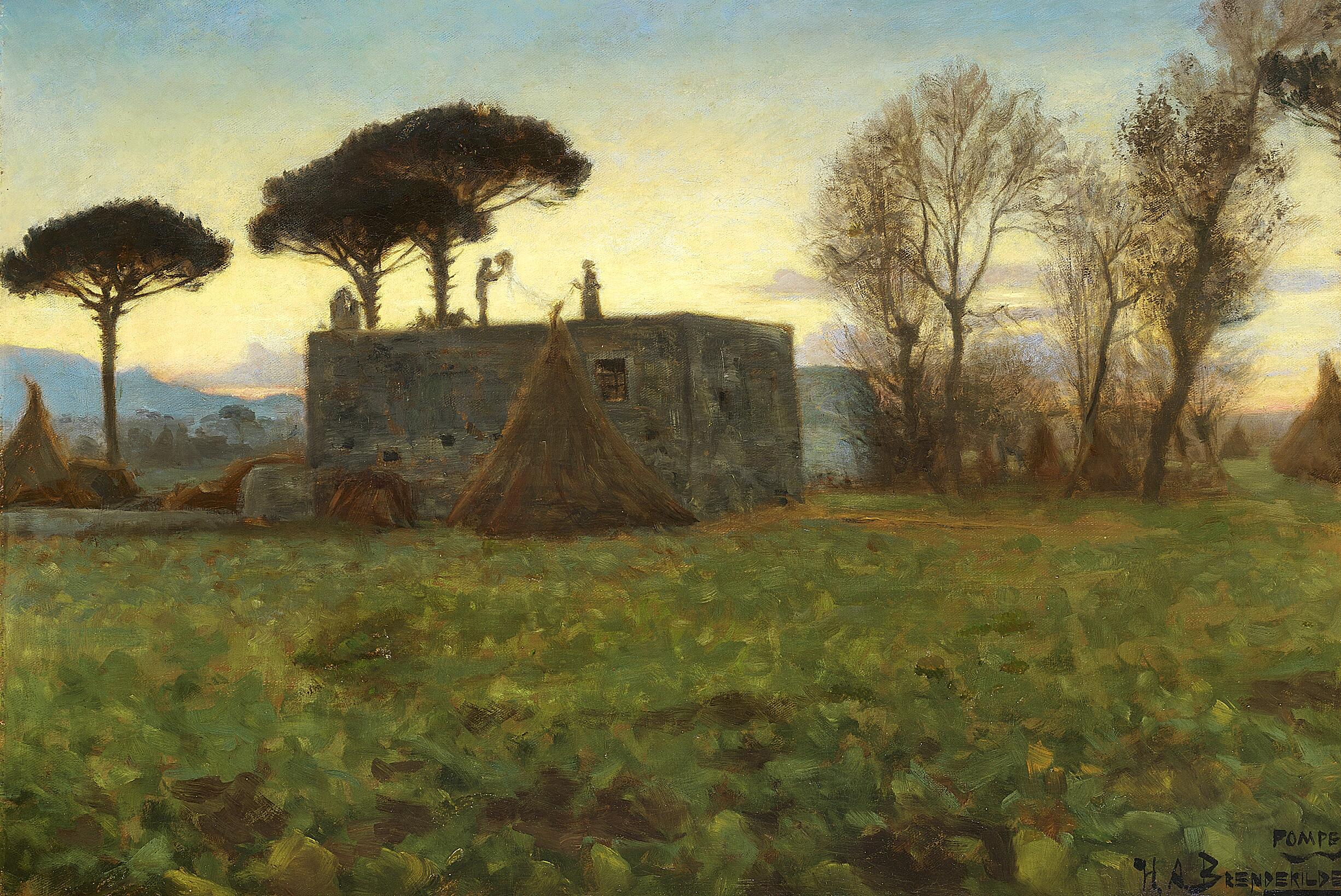 Soirée à Pompéi. - H. A. Brendekilde