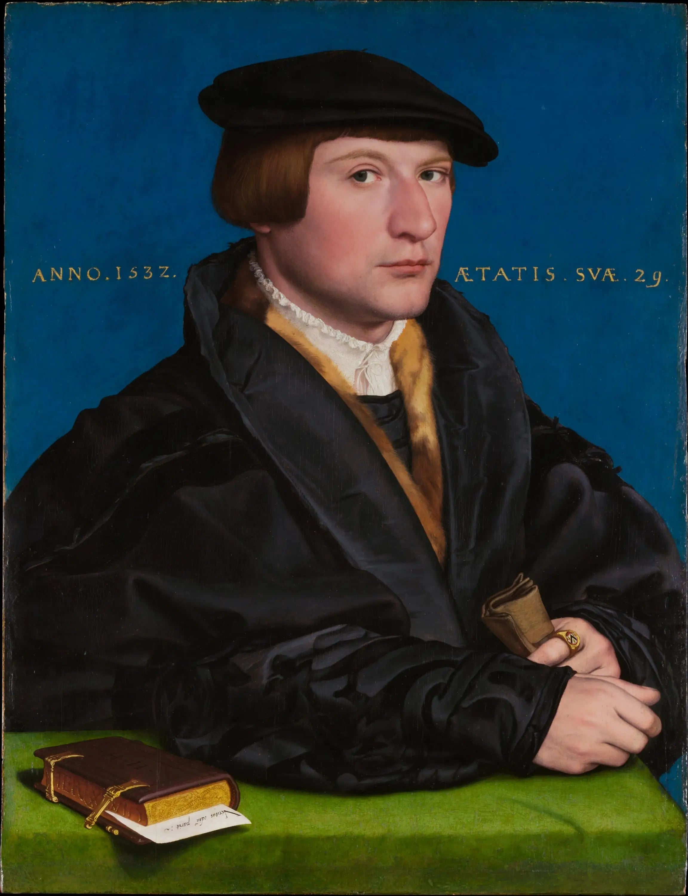 Portrait d’un membre de la famille Wedigh probablement Hermann Wedigh (mort en 1560) - Hans Holbein le Jeune - Alpha