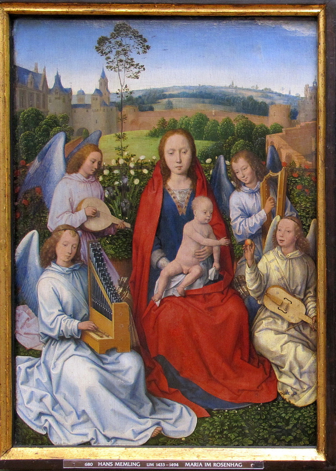 Madonnaen ved rosenhaven - Hans Memling