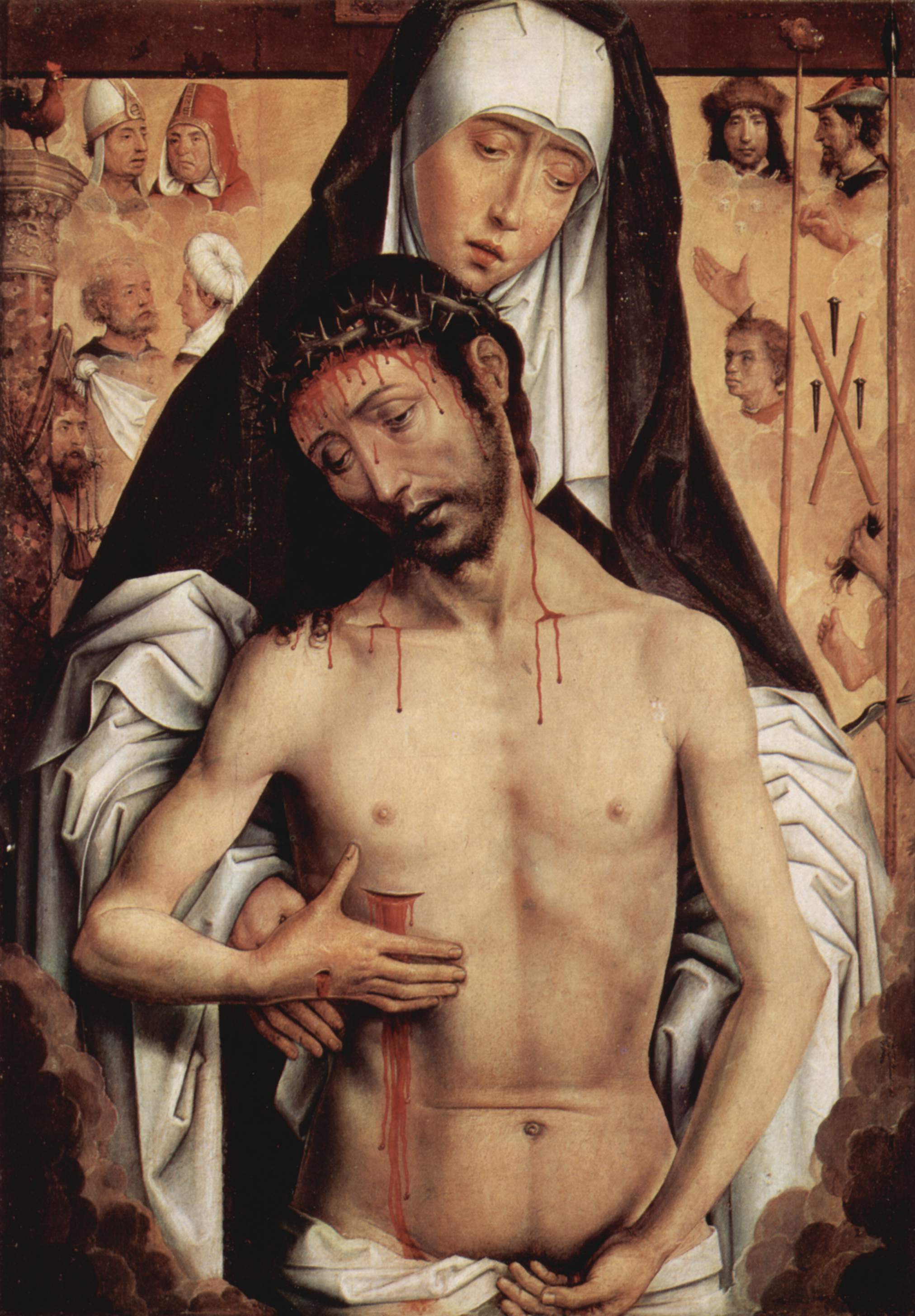 Jomfruen, der viser Mennesket med Smerterne - Hans Memling