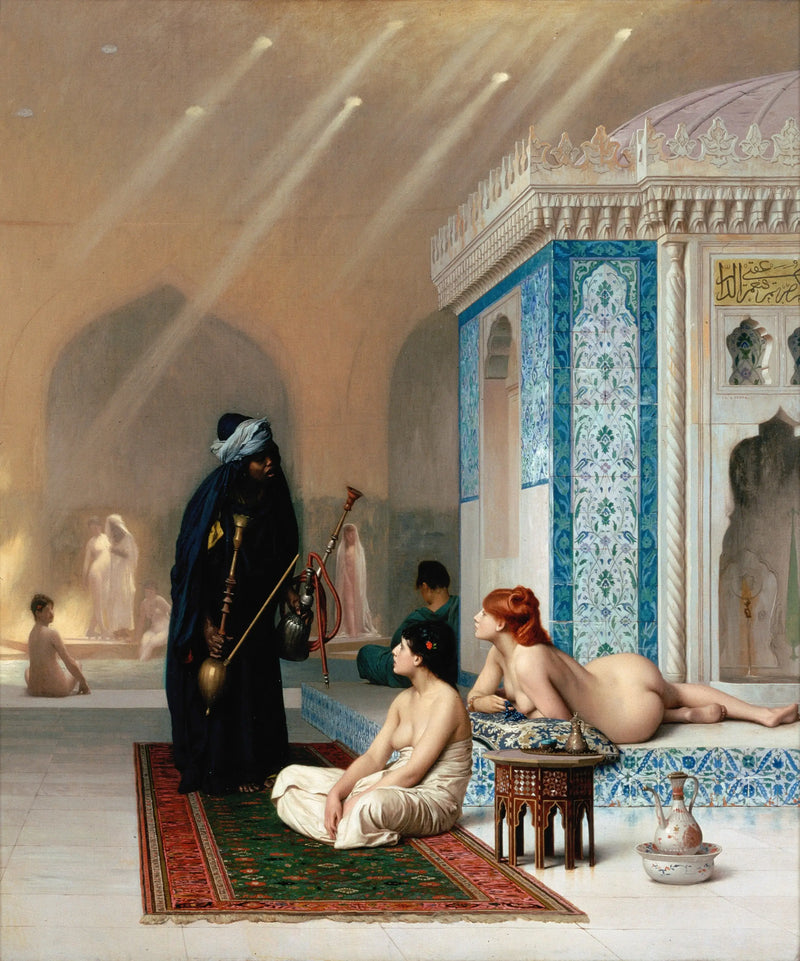 Svømmebassin i et harem - Jean-Léon Gérôme