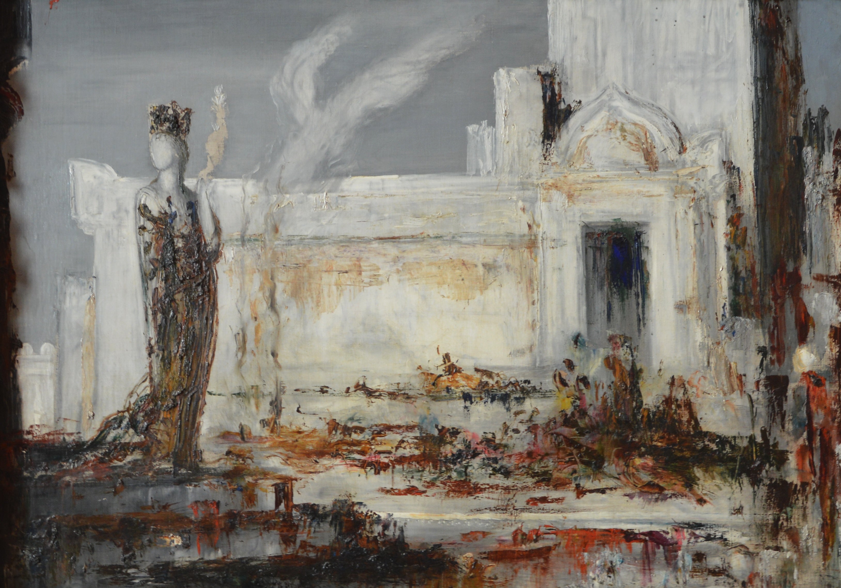 Hélène ved Porte Scée - Gustave Moreau