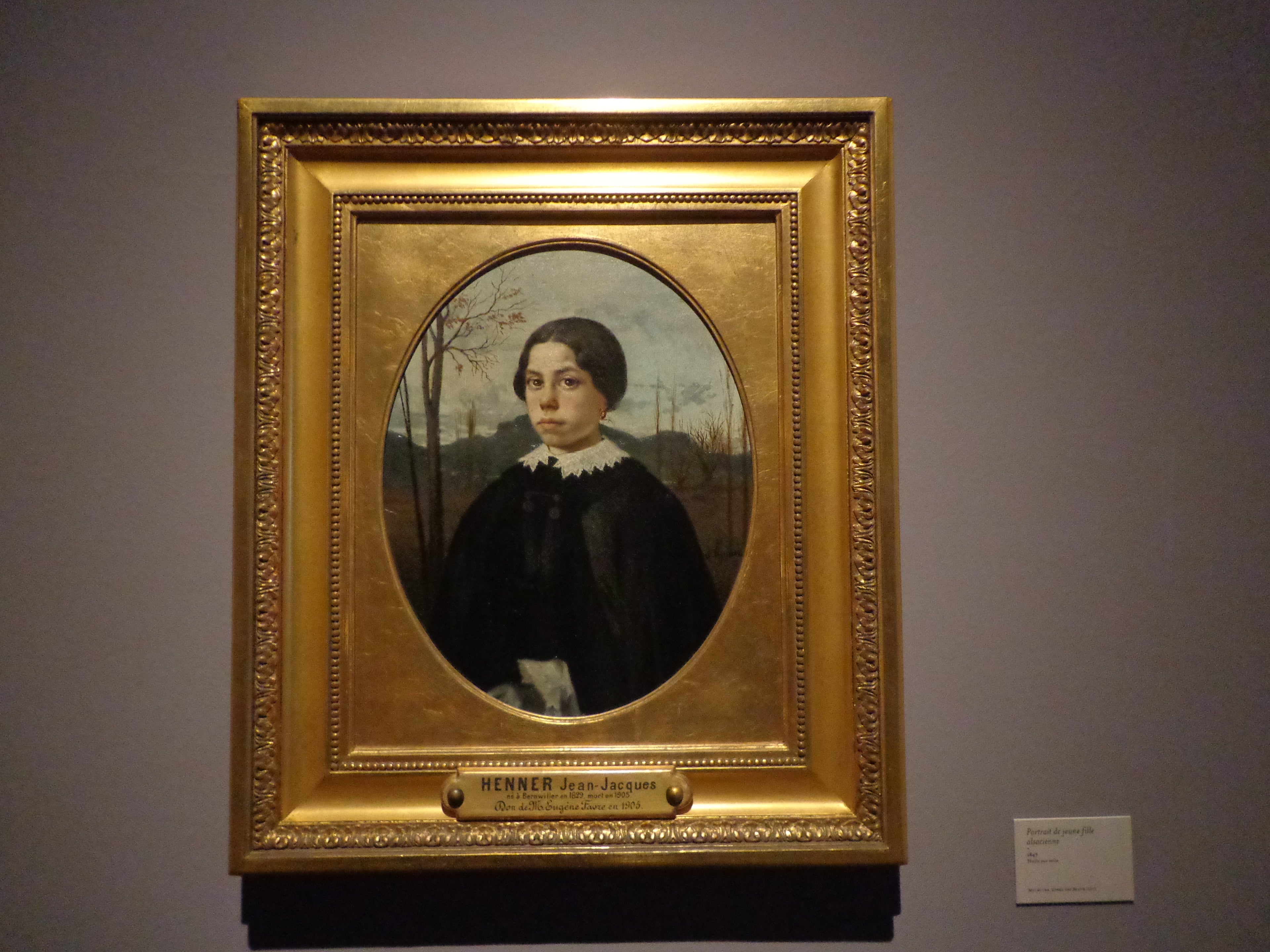 Portrait de jeune fille alsacienne - Jean-Jacques Henner