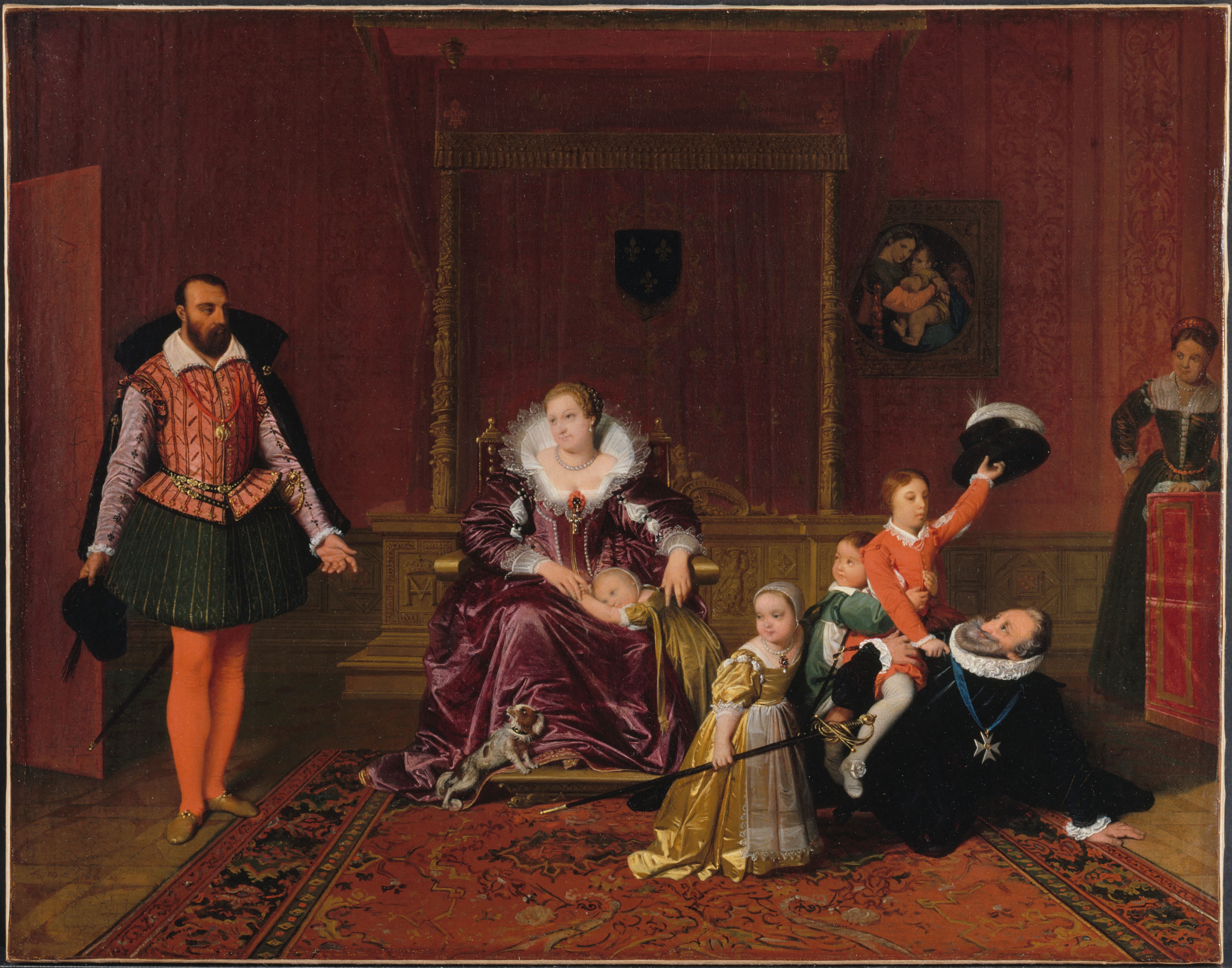 Henrik IV modtager den spanske ambassadør - Jean-Auguste-Dominique Ingres