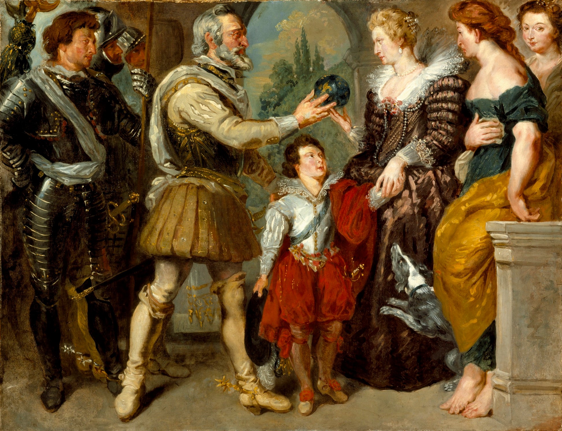 Reproduction du tableau « Henri IV confie la régence à Marie de Médicis - Eugène Delacroix » par Alpha Reproduction en peinture à l’huile