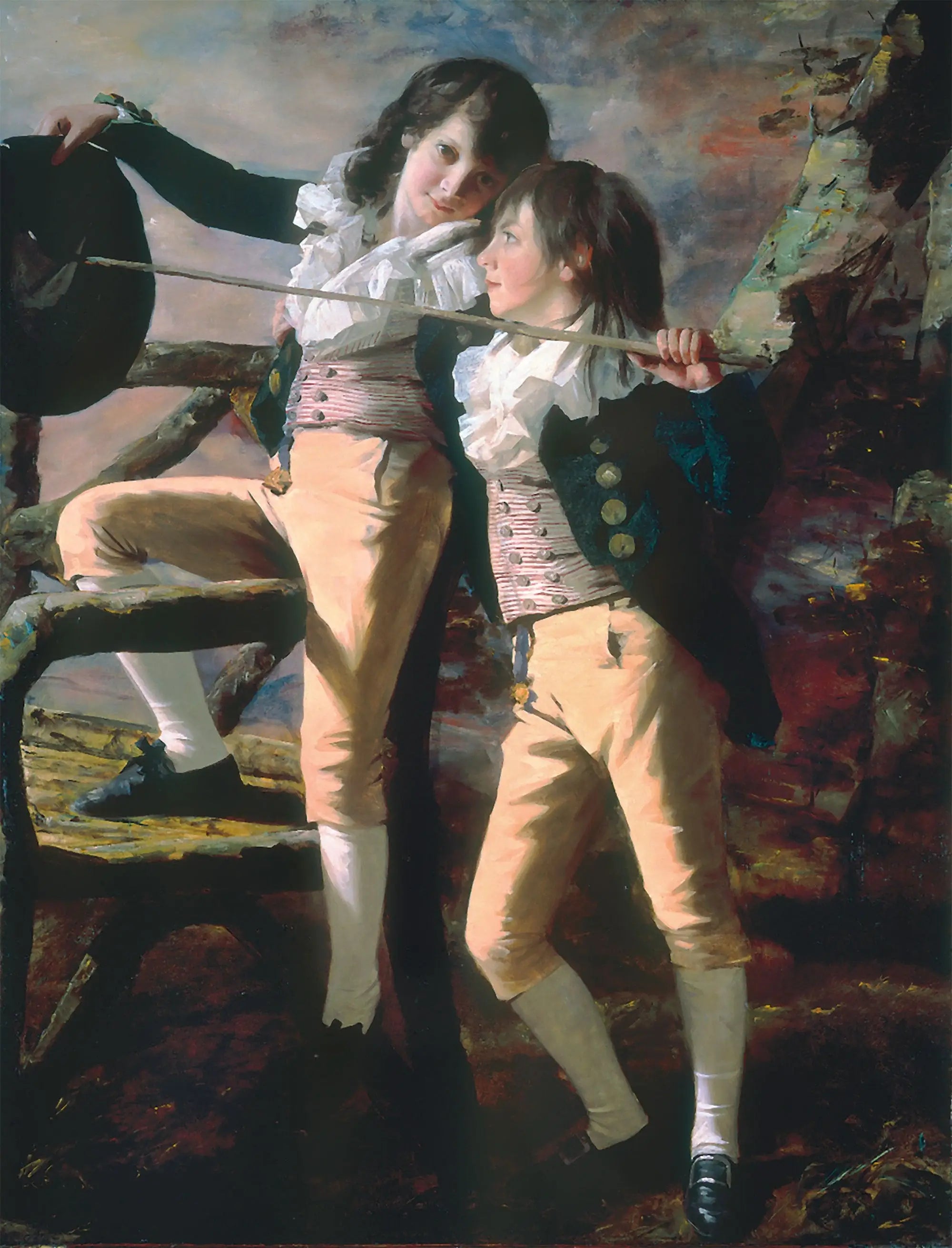 Les frères Allen (Portrait de James et John Lee Allen) - Henry Raeburn - Alpha Reproduction