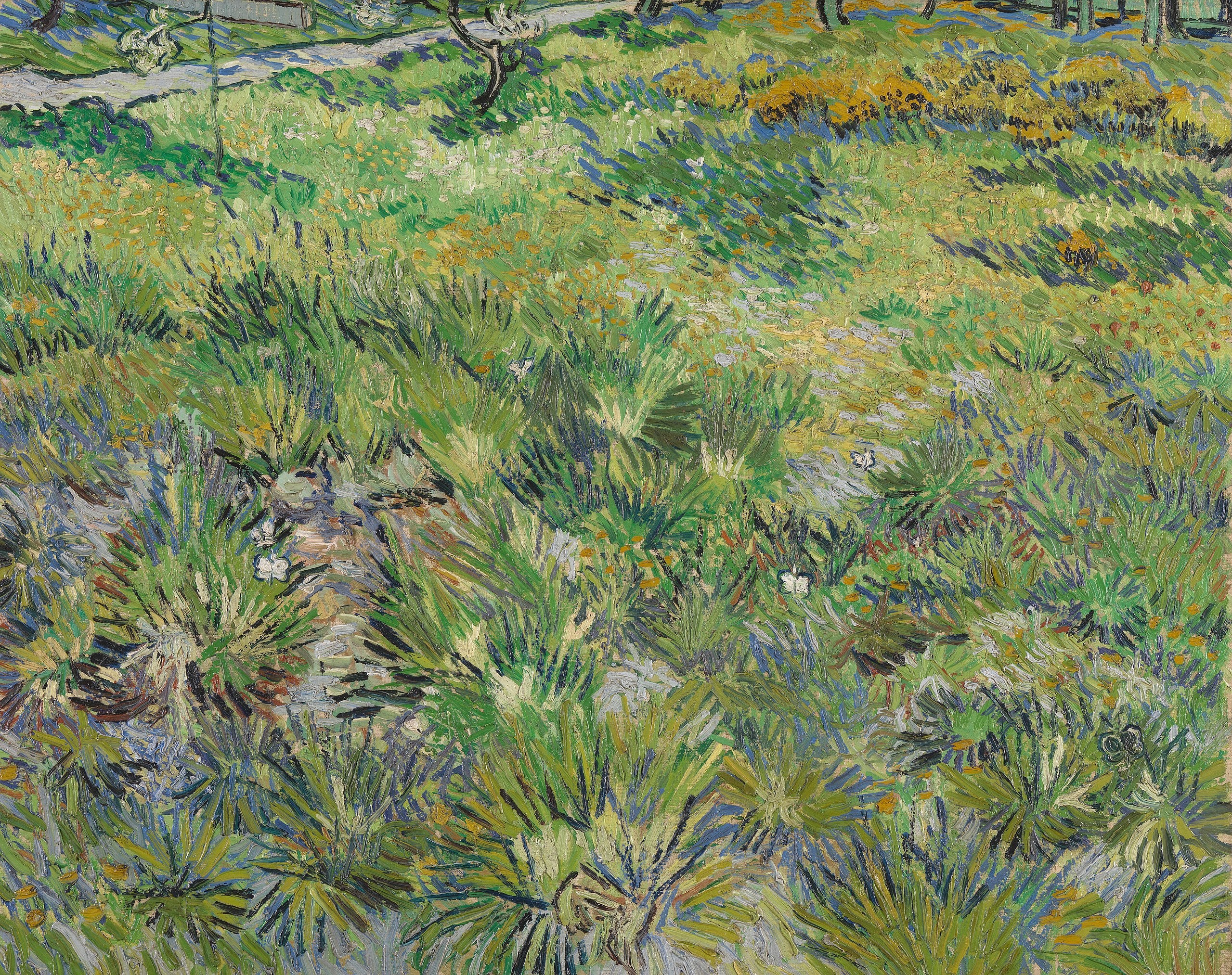 Langt græs med sommerfugle - Vincent van Gogh