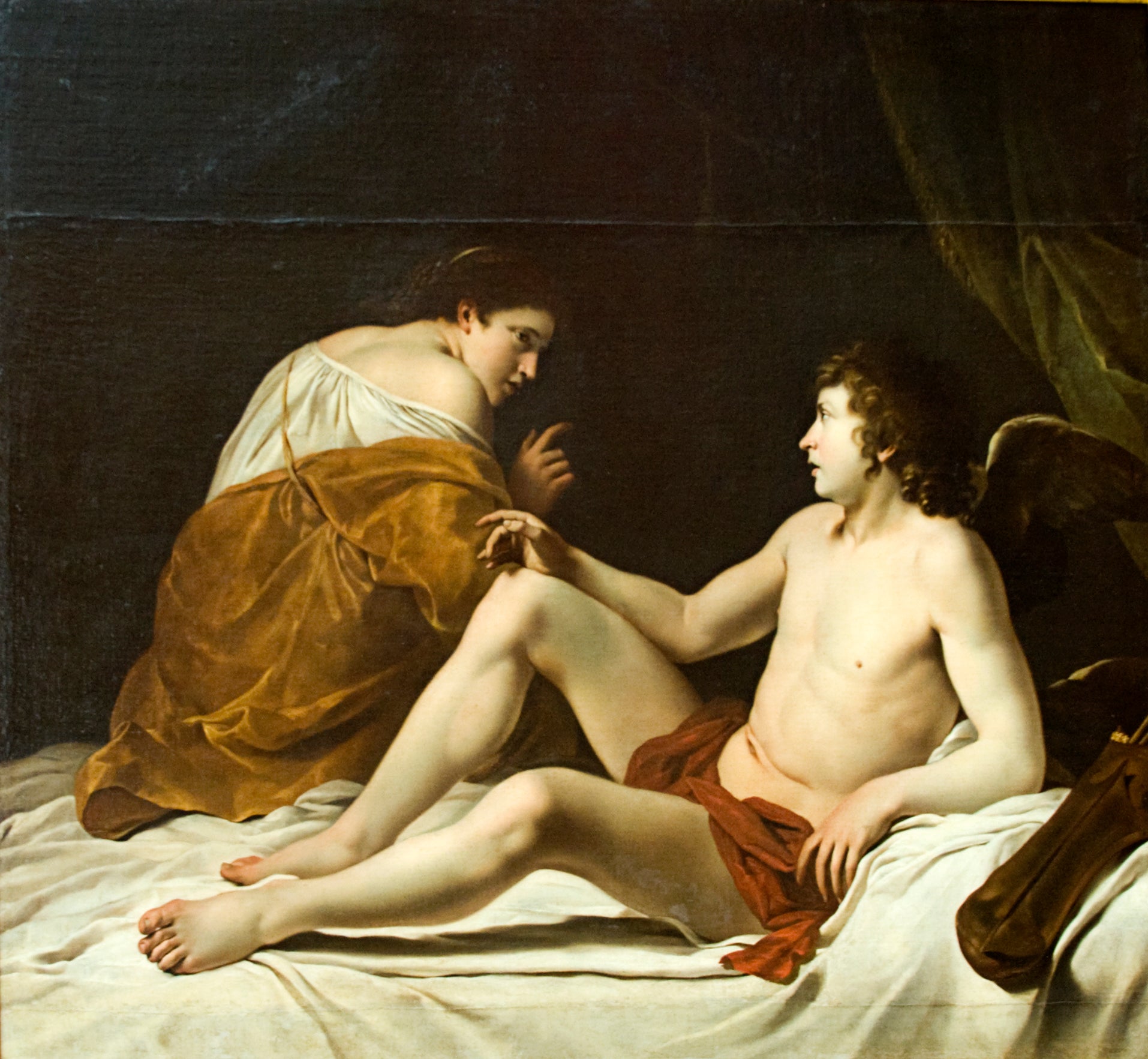 Cupidon et Psyché - Orazio Gentileschi - Alpha Reproduction