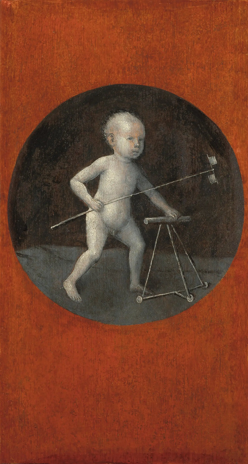 Barn med vindmølle og gåvogn - Hieronymus Bosch
