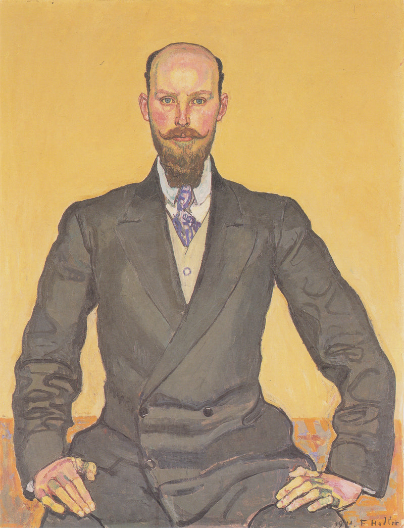 Portræt af Willy Russ - Ferdinand Hodler