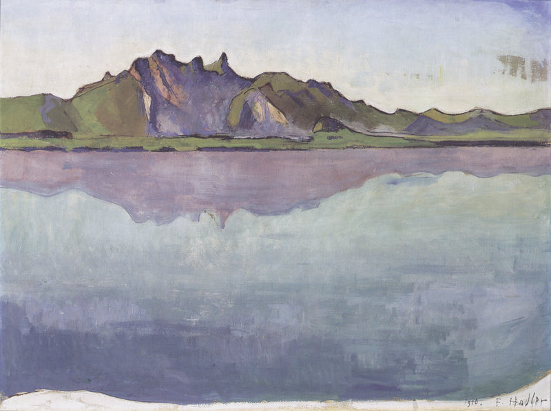 Thunersee og Stockhorn - Ferdinand Hodler