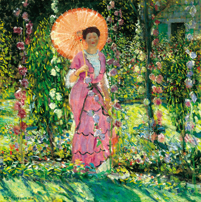 Roses trémières - Frederick Carl Frieseke - Alpha Reproduction
