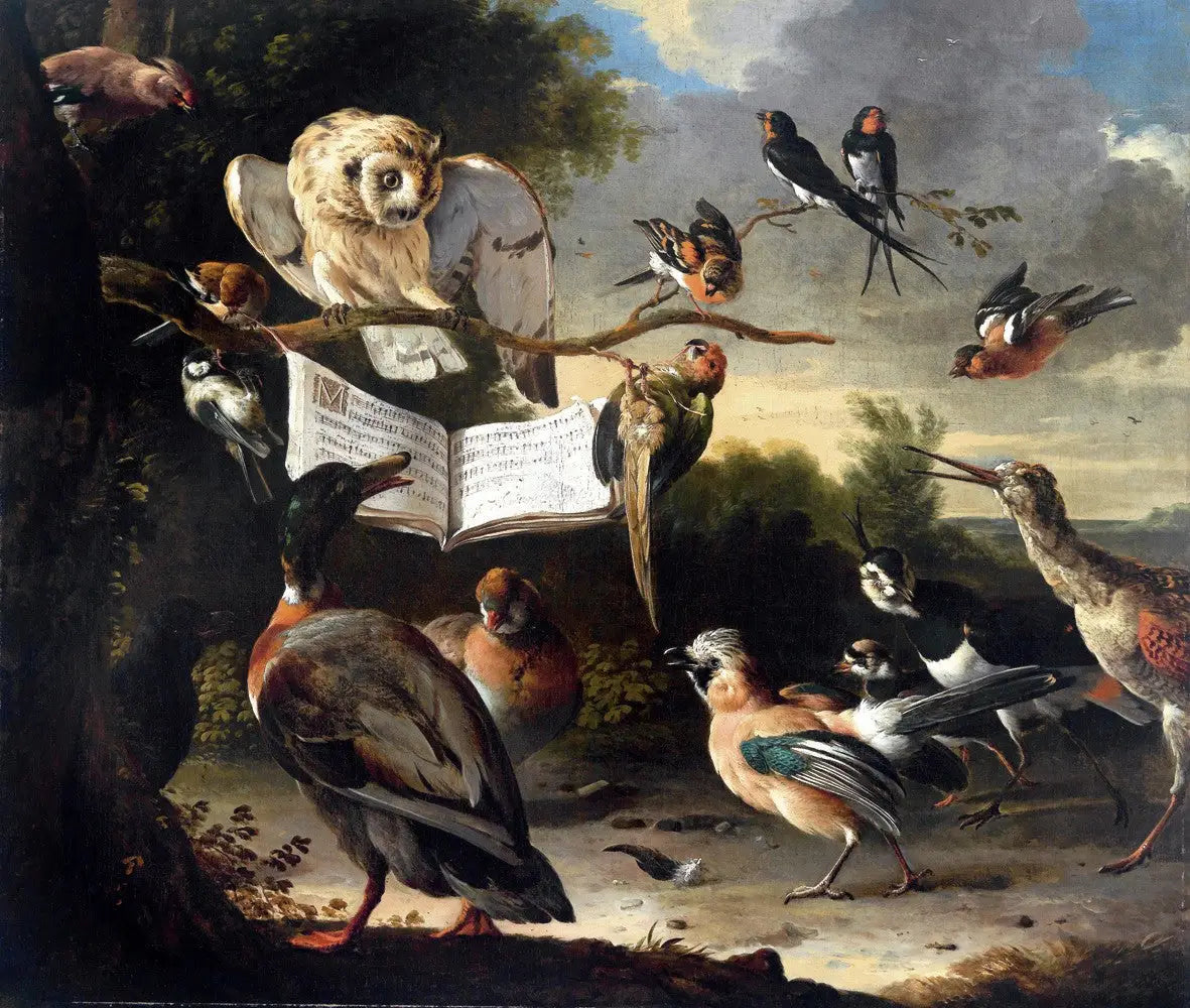 Concert d’oiseaux - Melchior de Hondecoeter - Alpha Reproduction