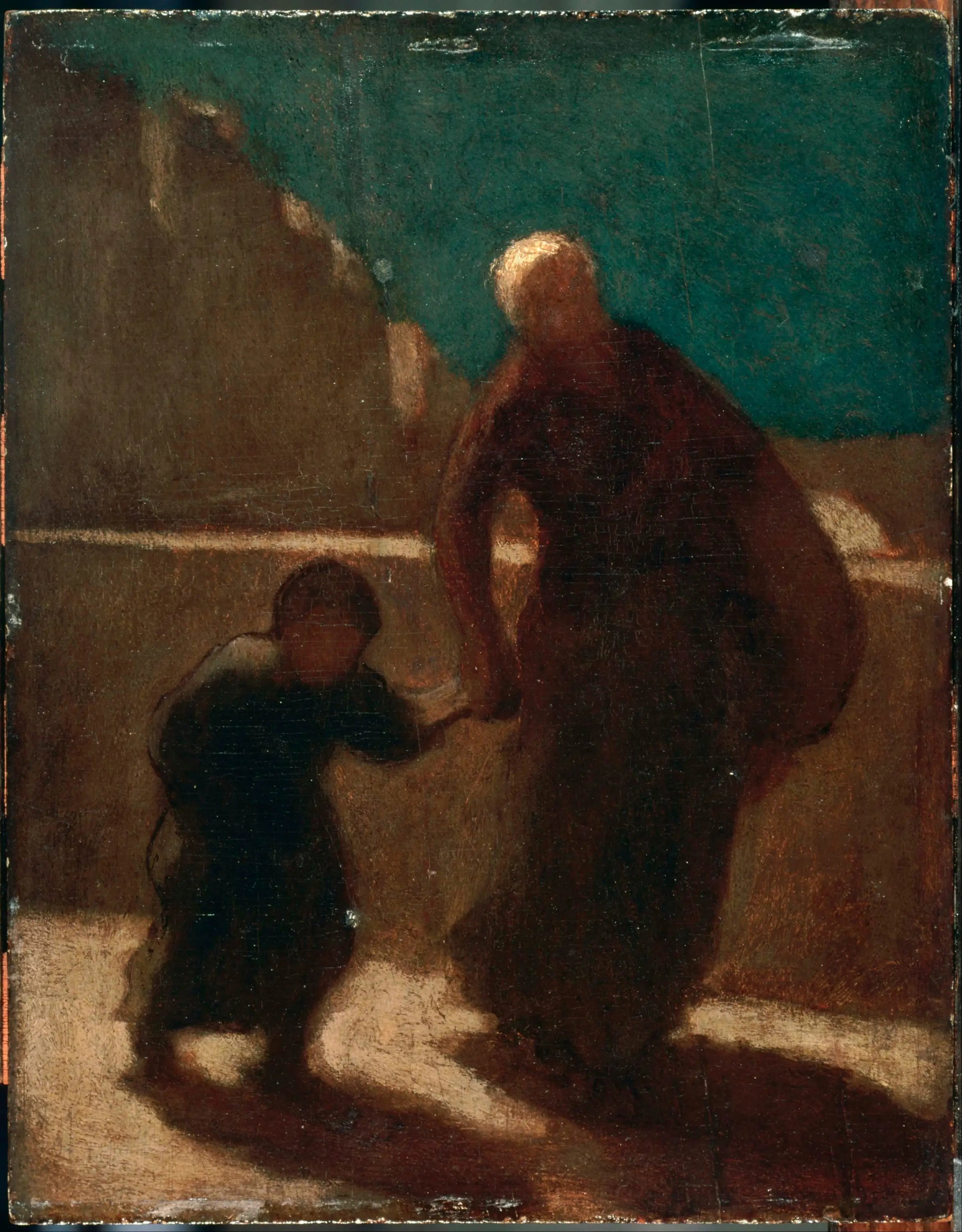 Sur un pont la nuit - Honoré Daumier - Alpha Reproduction