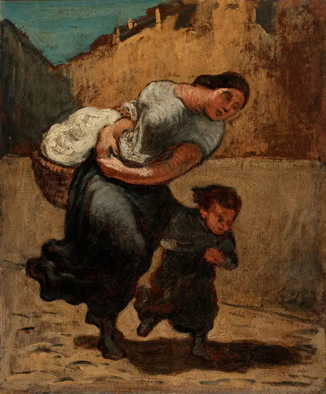 Le Fardeau (Blanchisseuse) - Honoré Daumier - Alpha Reproduction