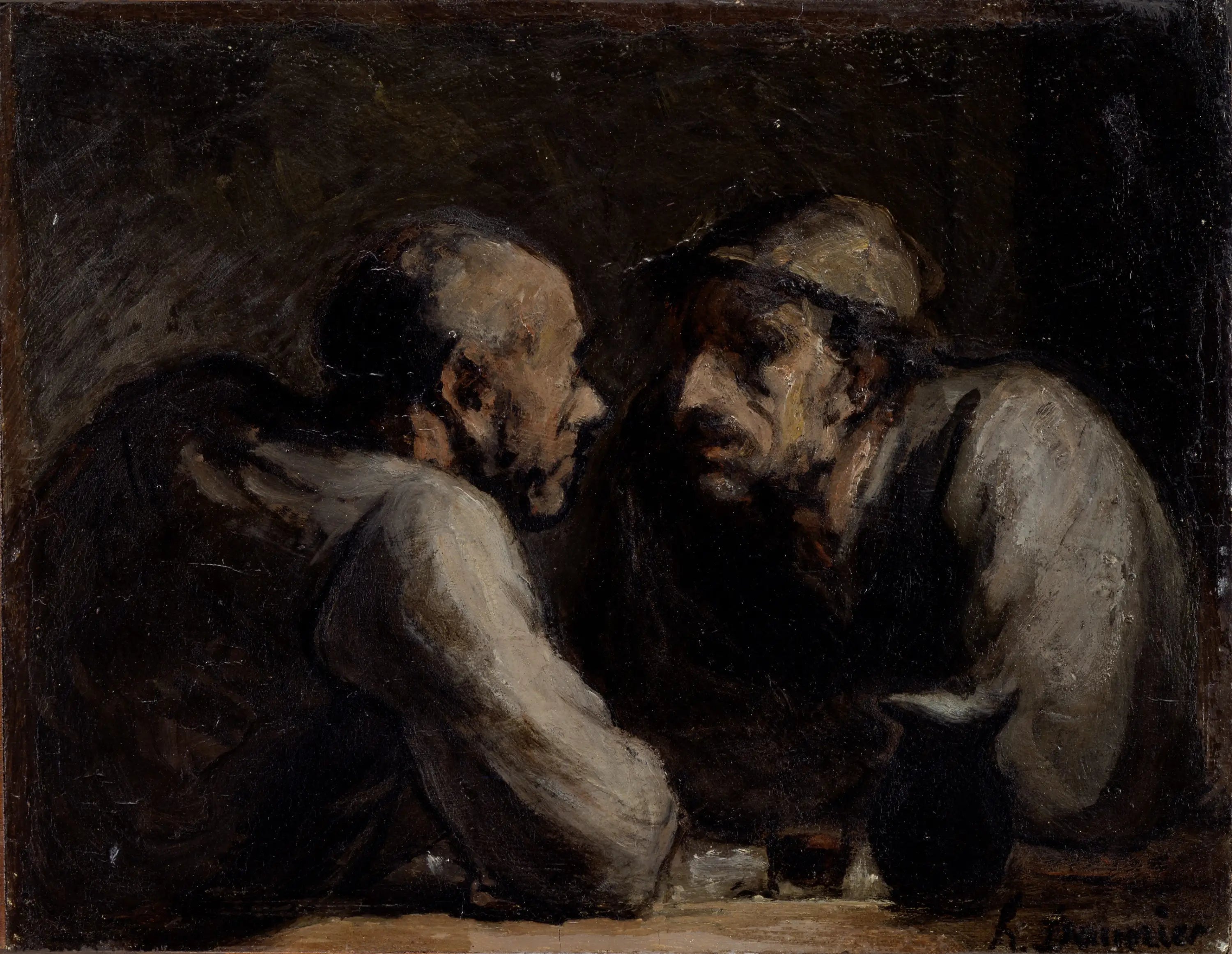 Les Deux buveurs - Honoré Daumier - Alpha Reproduction