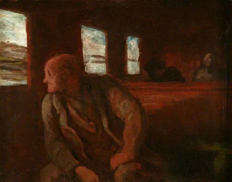 Le wagon de troisième classe - Honoré Daumier - Alpha Reproduction