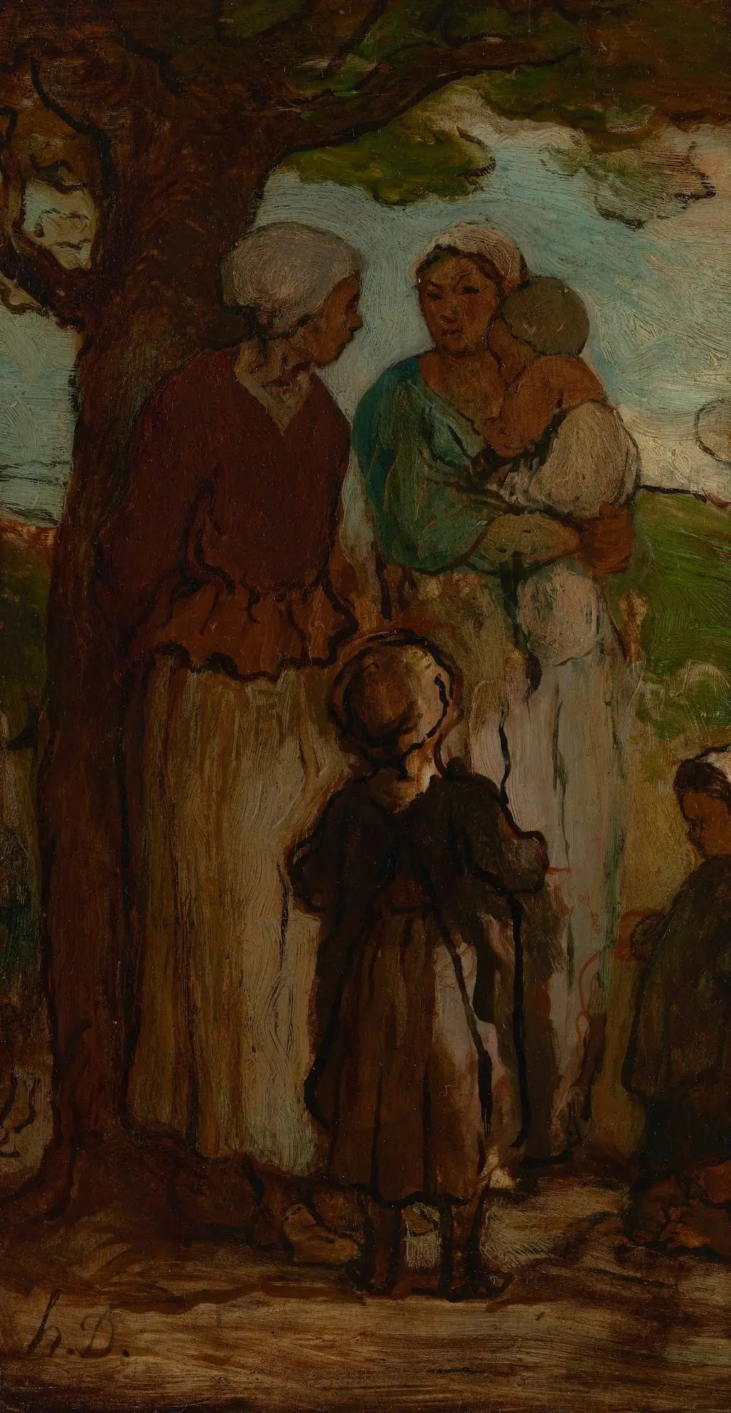 Potins de quartier - Honoré Daumier - Alpha Reproduction