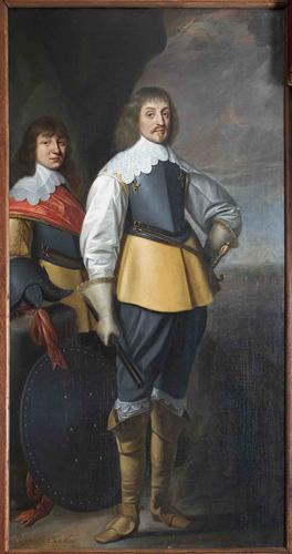 Dobbeltportræt af Johan Maurits van Nassau-Siegen (1604-1679) og Johan Ernst van Nassau-Siegen (1618-1639) - Gerrit van Honthorst