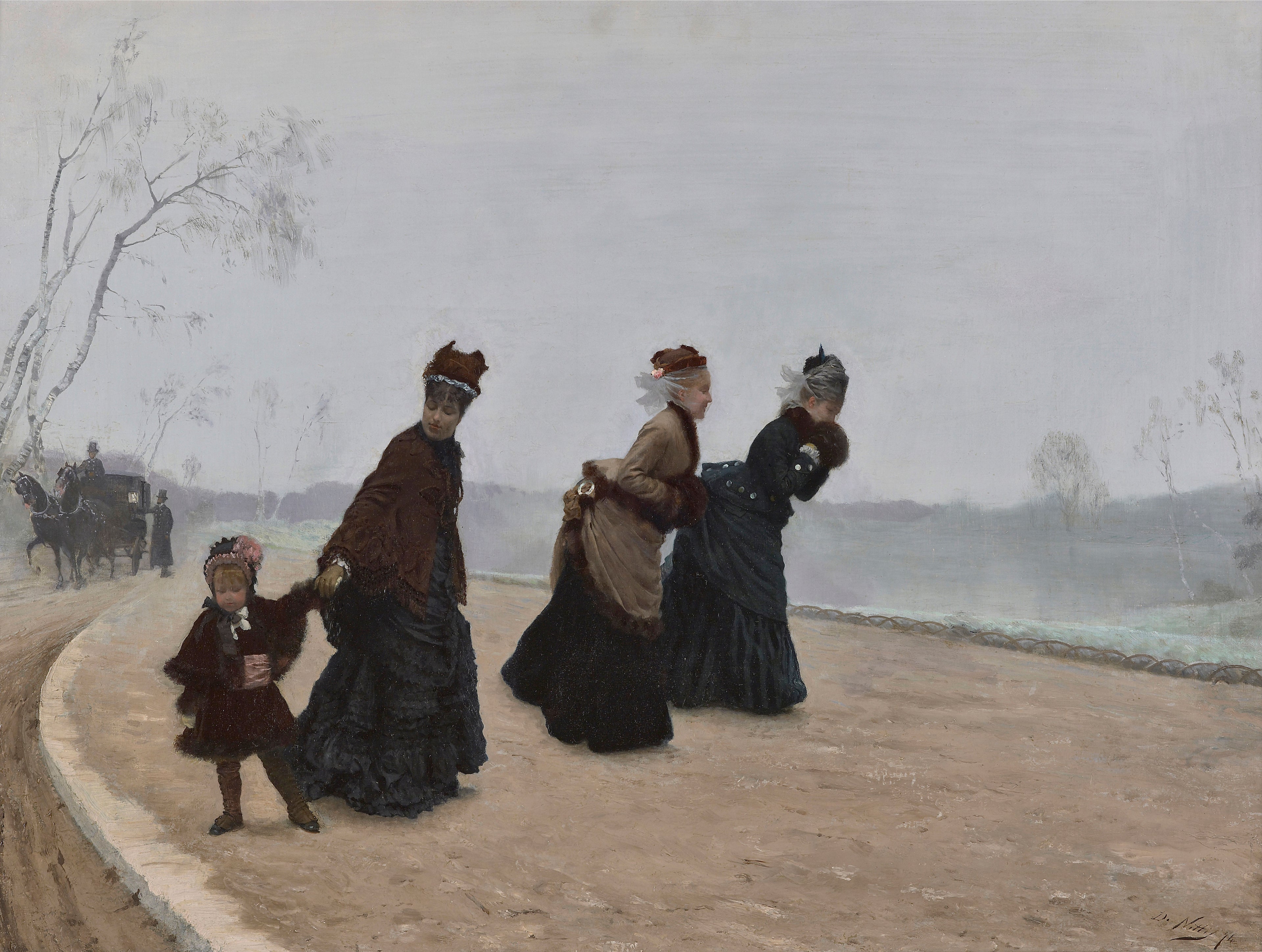 Quel froid! Giuseppe De Nittis - Alpha Reproduction