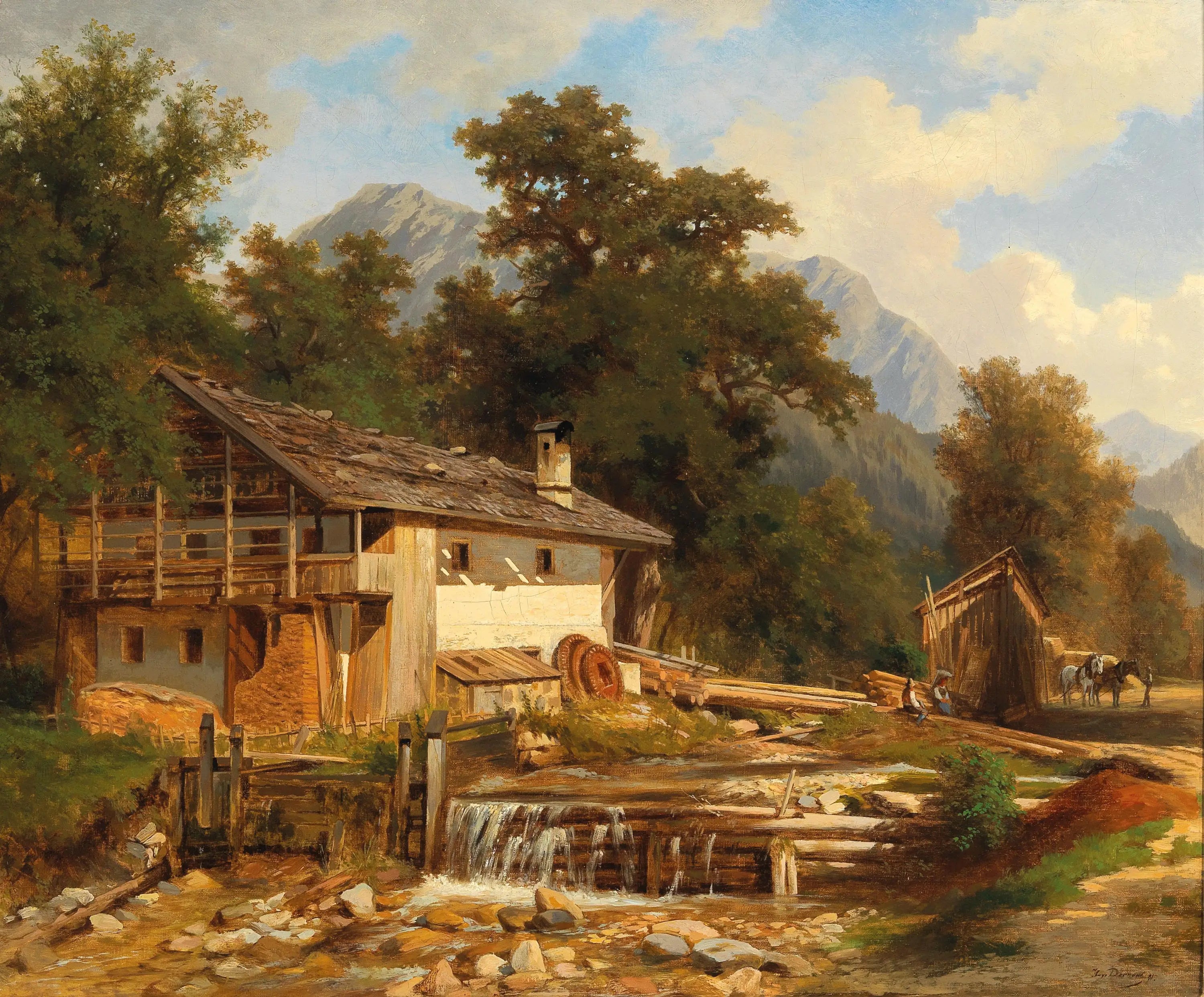 Motif du Tyrol près de l’Achensee - Hugo Darnaut - Alpha Reproduction