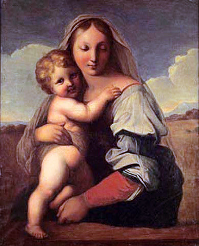 Jomfru med Barnet - Jean-Auguste-Dominique Ingres