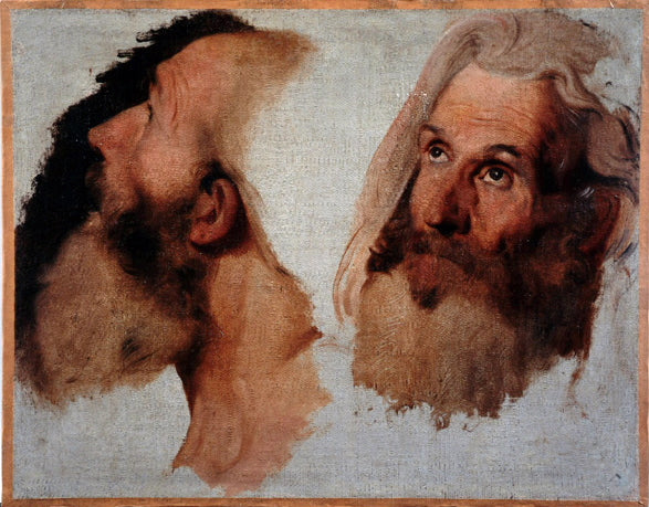 To mandehoveder - Jean-Auguste-Dominique Ingres