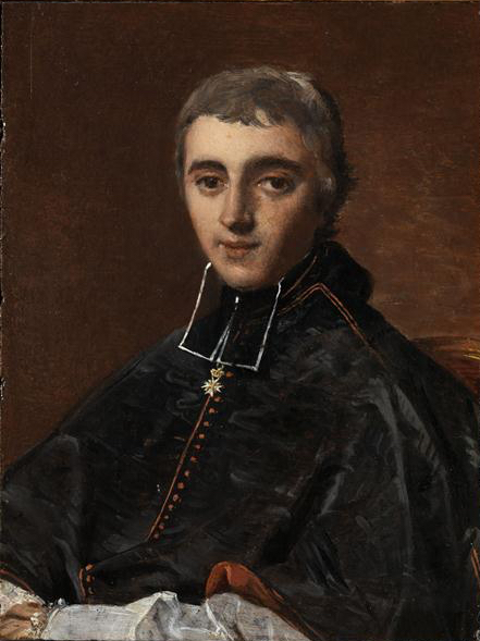 Portræt af abbeden de Bonald - Jean-Auguste-Dominique Ingres