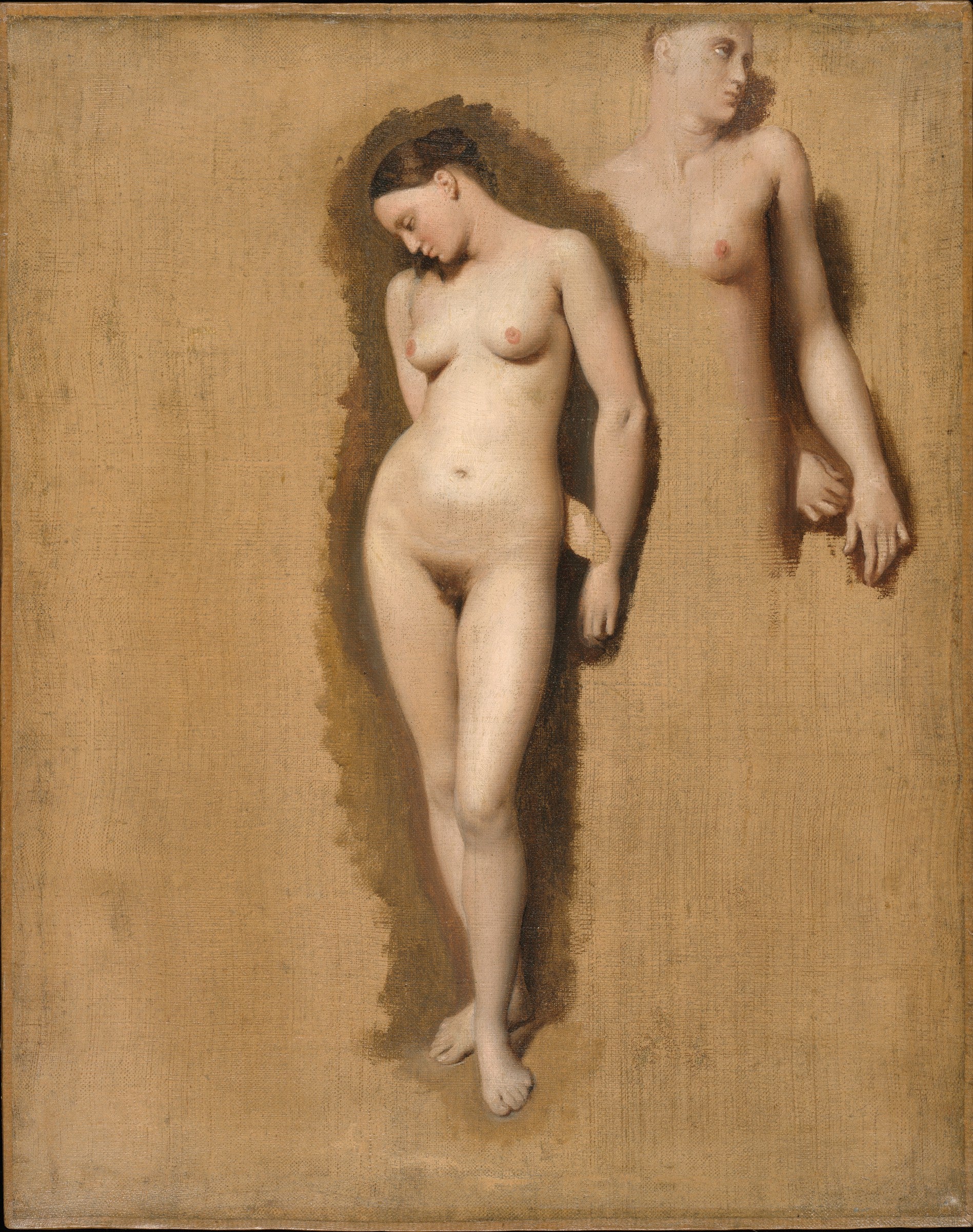 Studie for Roger, der befrier Angelica - Jean-Auguste-Dominique Ingres