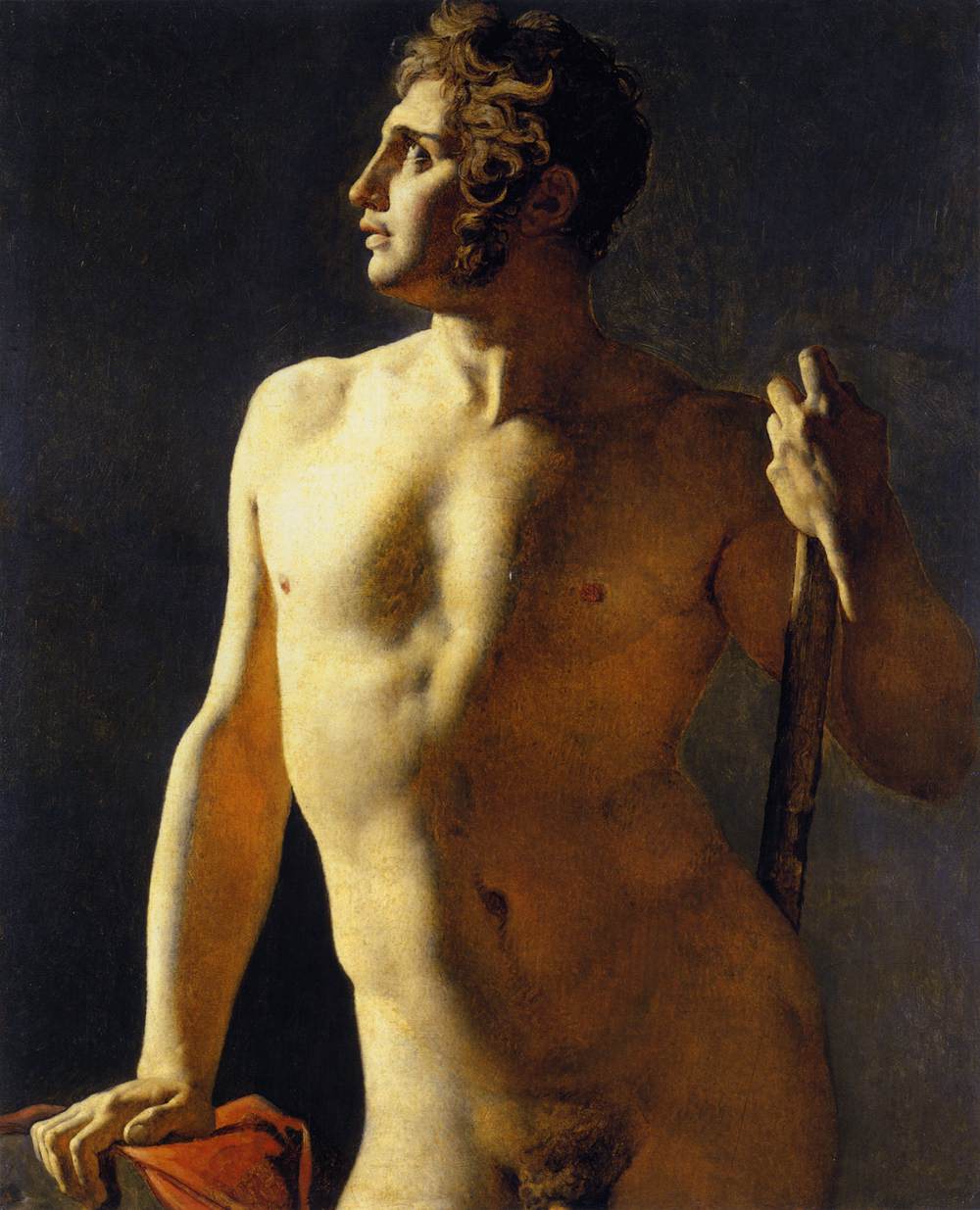 Torso eller halvkrop malet - Jean-Auguste-Dominique Ingres