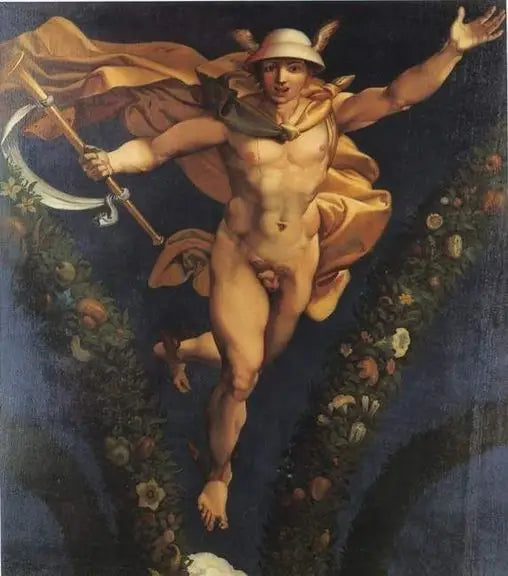 Merkur, efter fresken af Raphael i Farnesina - Jean-Auguste-Dominique Ingres