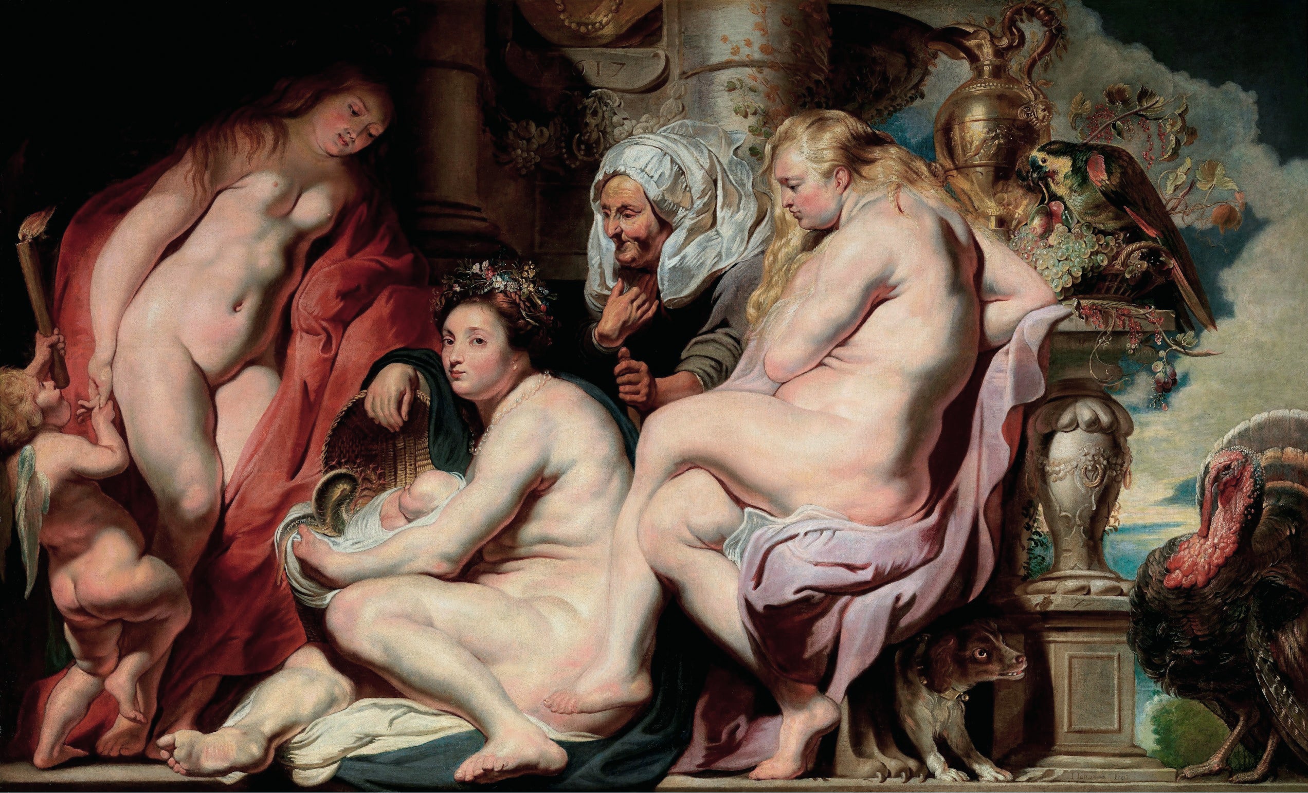 Les Filles de Cécrops découvrant l'enfant Érichthonios - Jacob Jordaens