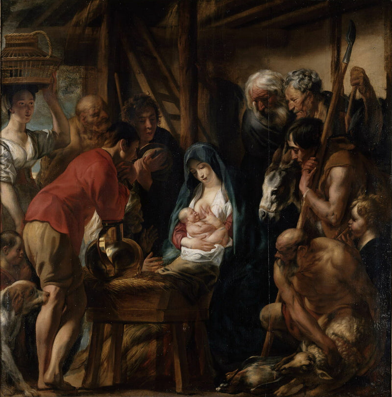 L'Adoration des bergers - Jacob Jordaens
