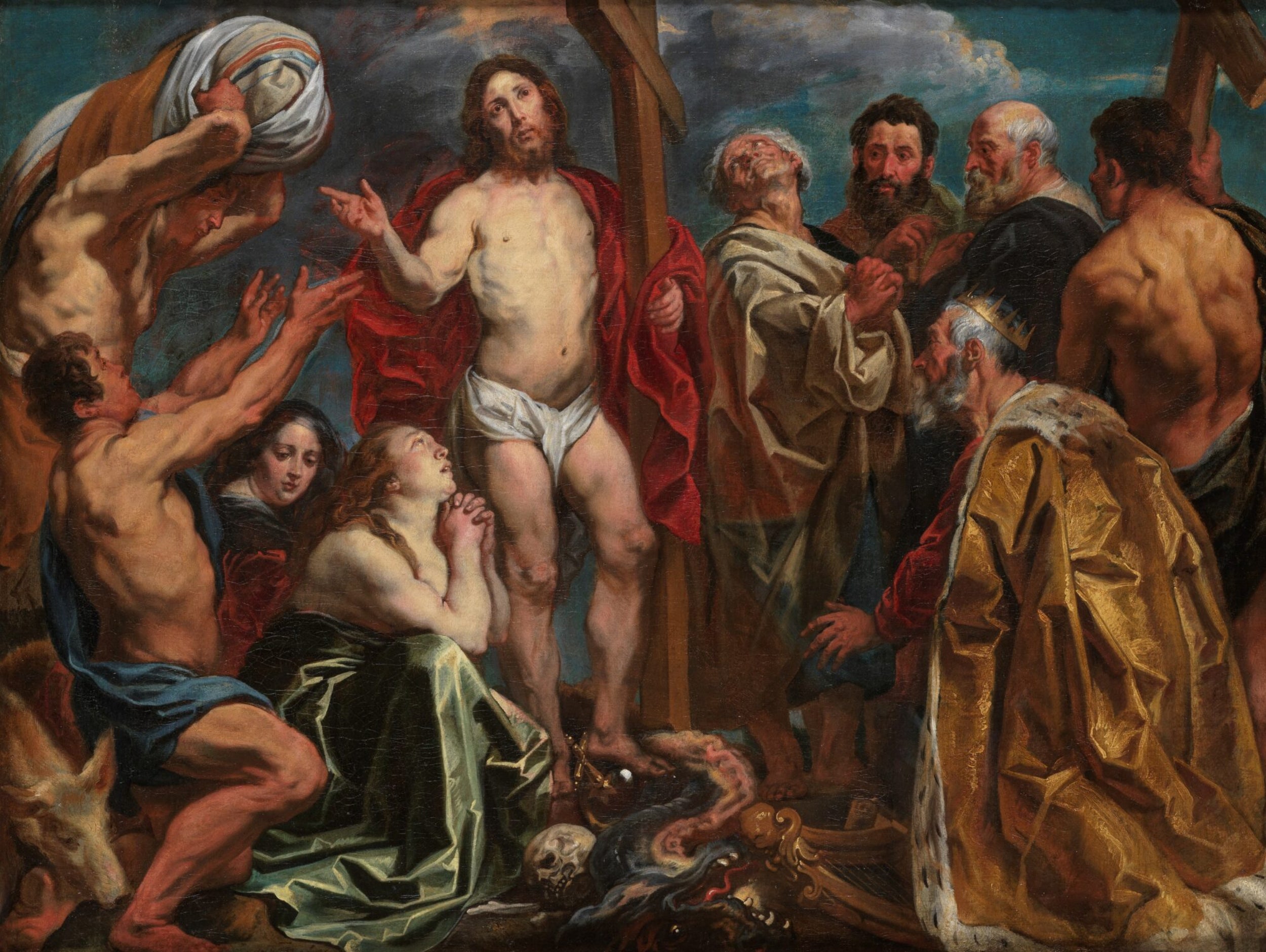 Le Christ triomphant parmi les neuf pénitents - Jacob Jordaens1
