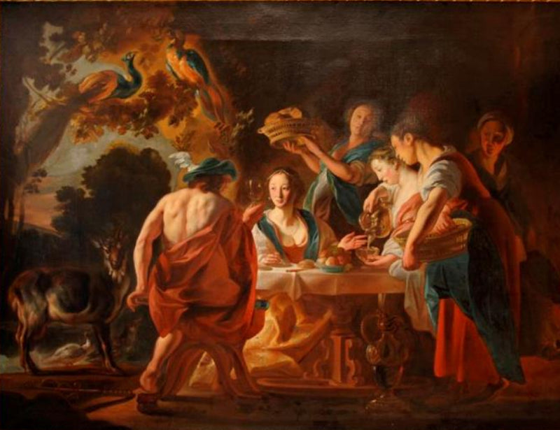 Mercure en visite chez Junon - Jacob Jordaens