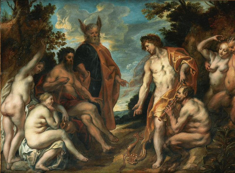 Le jugement de Midas dans le combat entre Apollon et Pan - Jacob Jordaens1