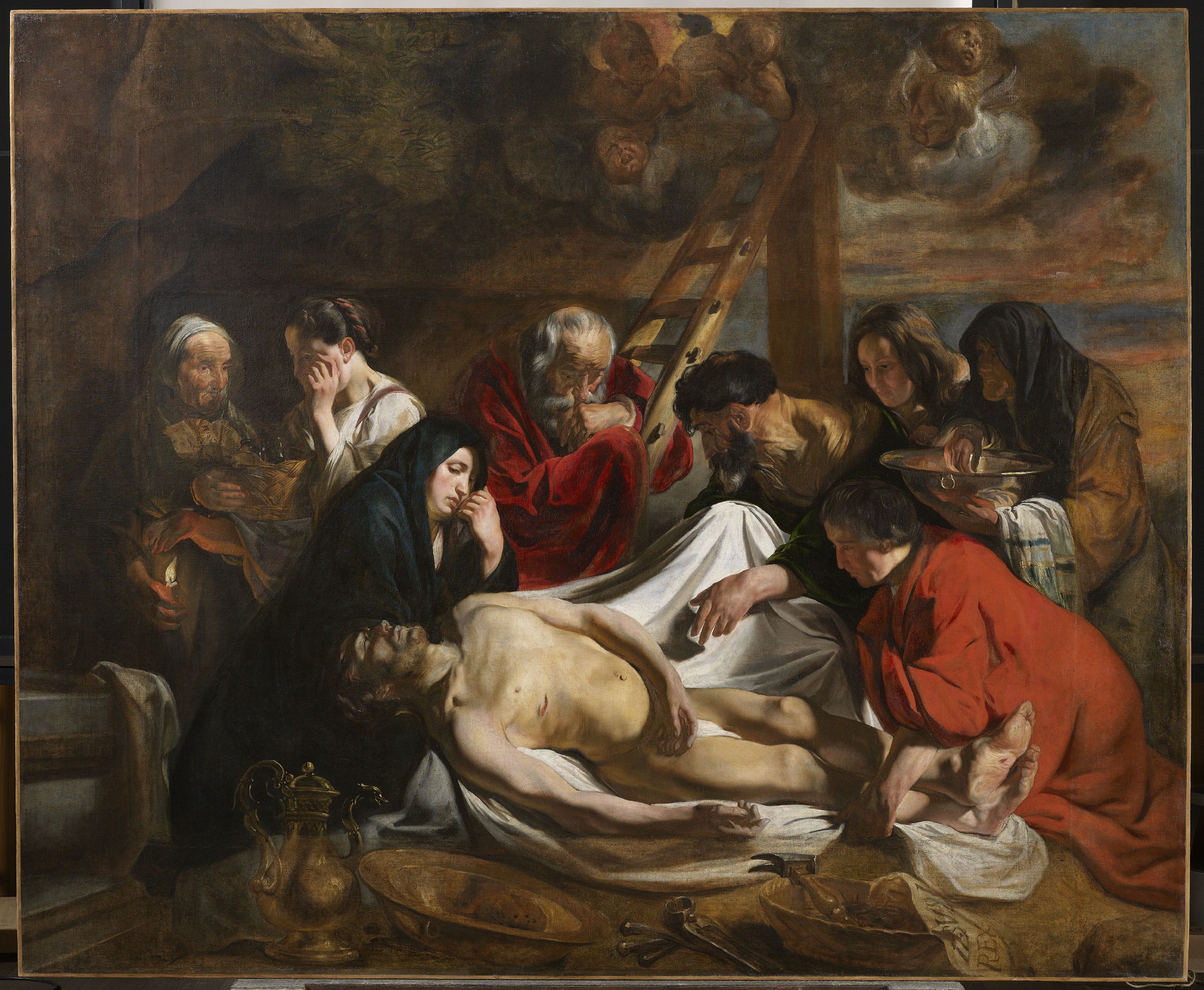 La lamentation sur le corps du Christ mort - Jacob Jordaens1