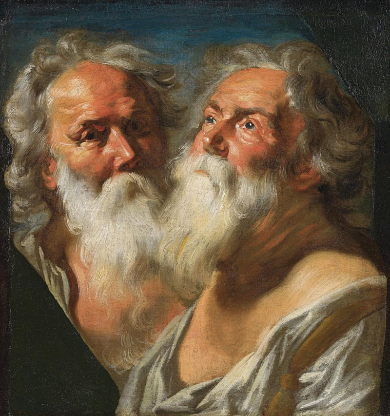 Deux têtes d'apôtres - Jacob Jordaens