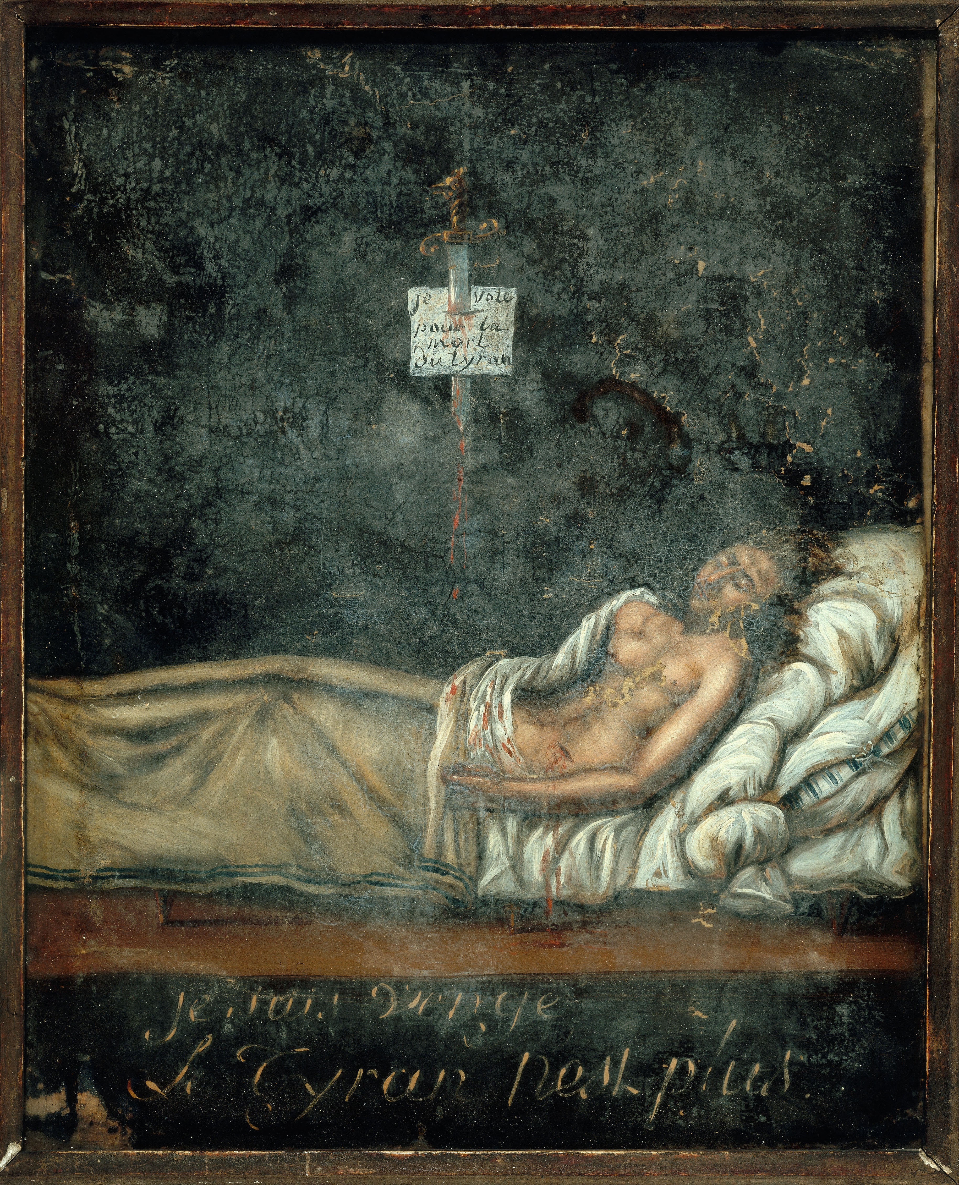 Reproduction du tableau « Portrait de Louis-Michel Le Peletier de Saint-Fargeau (1760-1793), sur son lit de mort - Jacques-Louis David » par Alpha Reproduction en peinture à l’huile