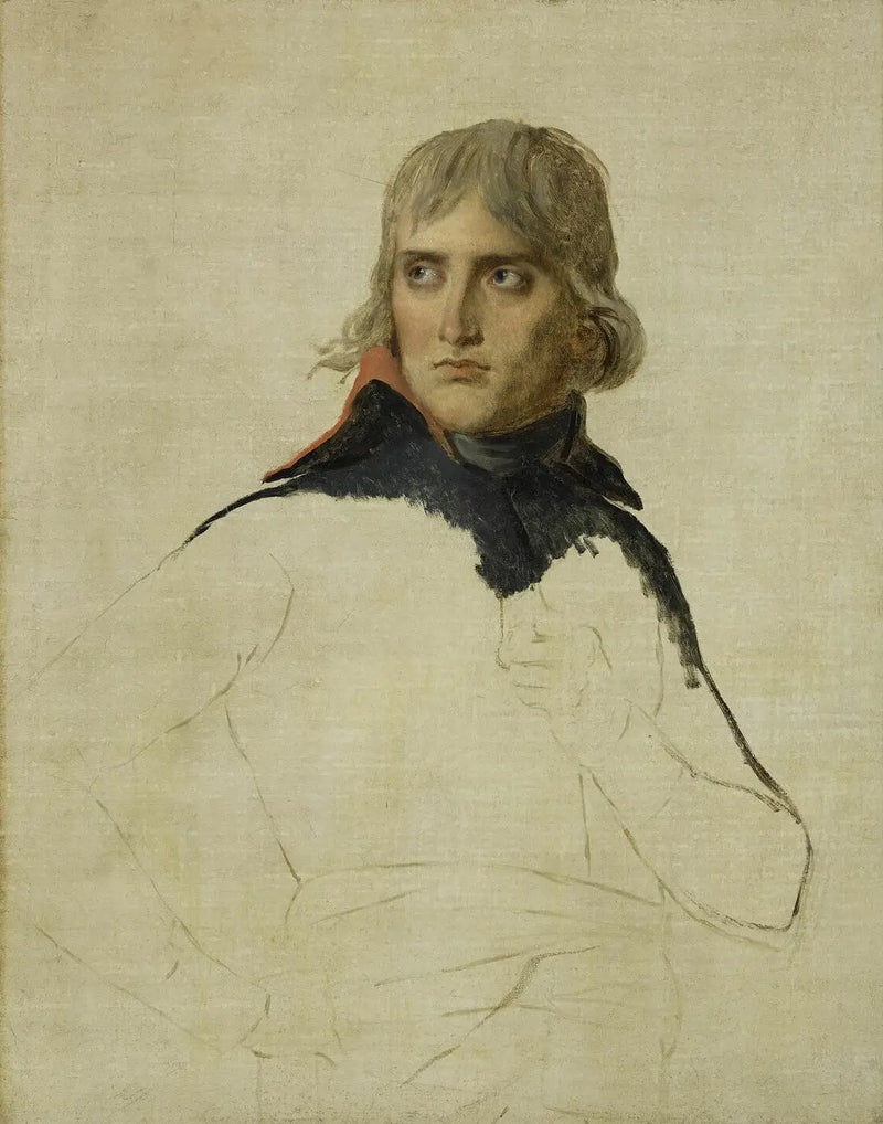 ufuldendt portræt af Bonaparte - Jacques-Louis David