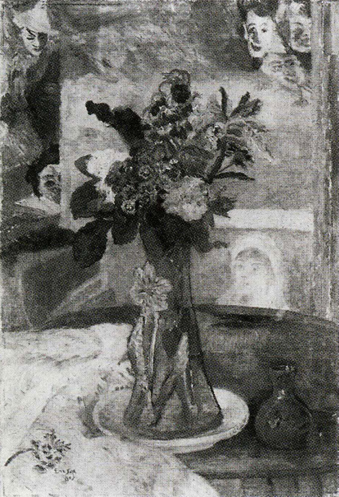 Brightly Coloured Flowers and Masks - James Ensor