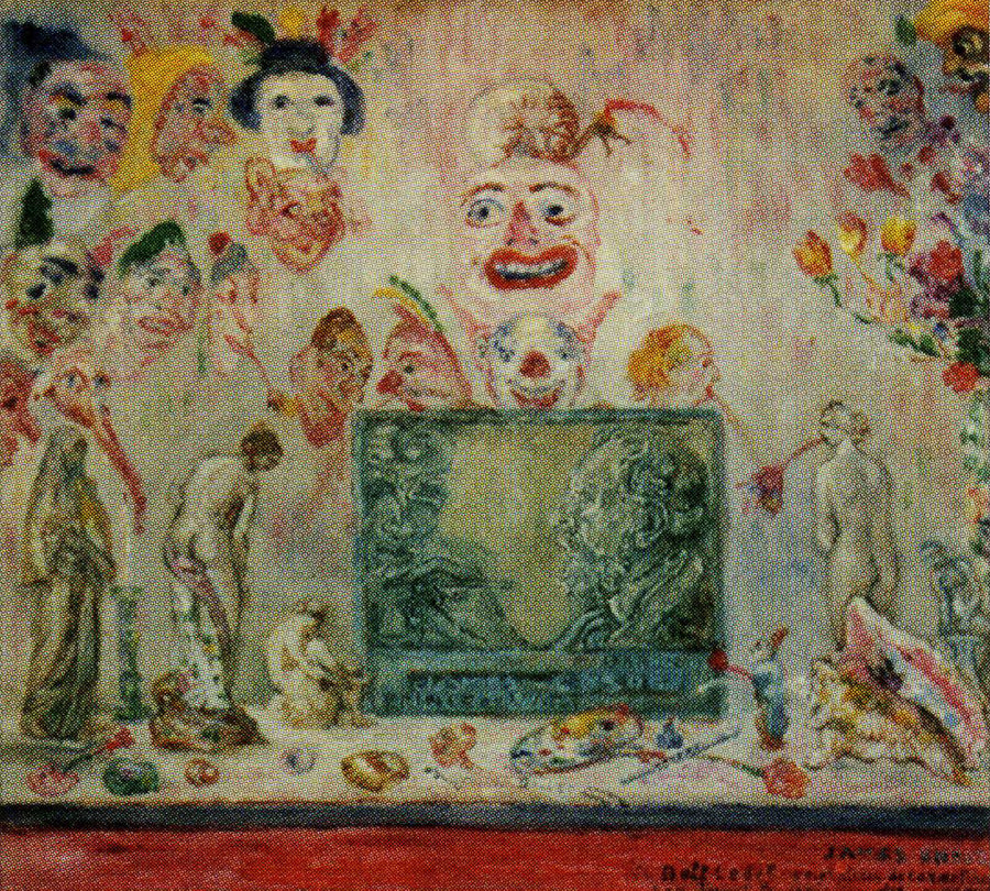 Still Life with Dolf Ledel's Portrait Medal - James Ensor
