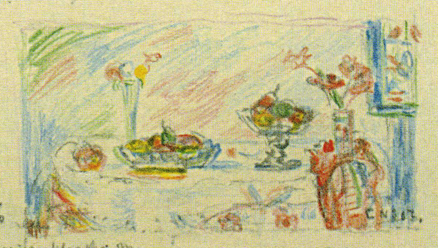 Still Life with Vases and Fruit - James Ensor