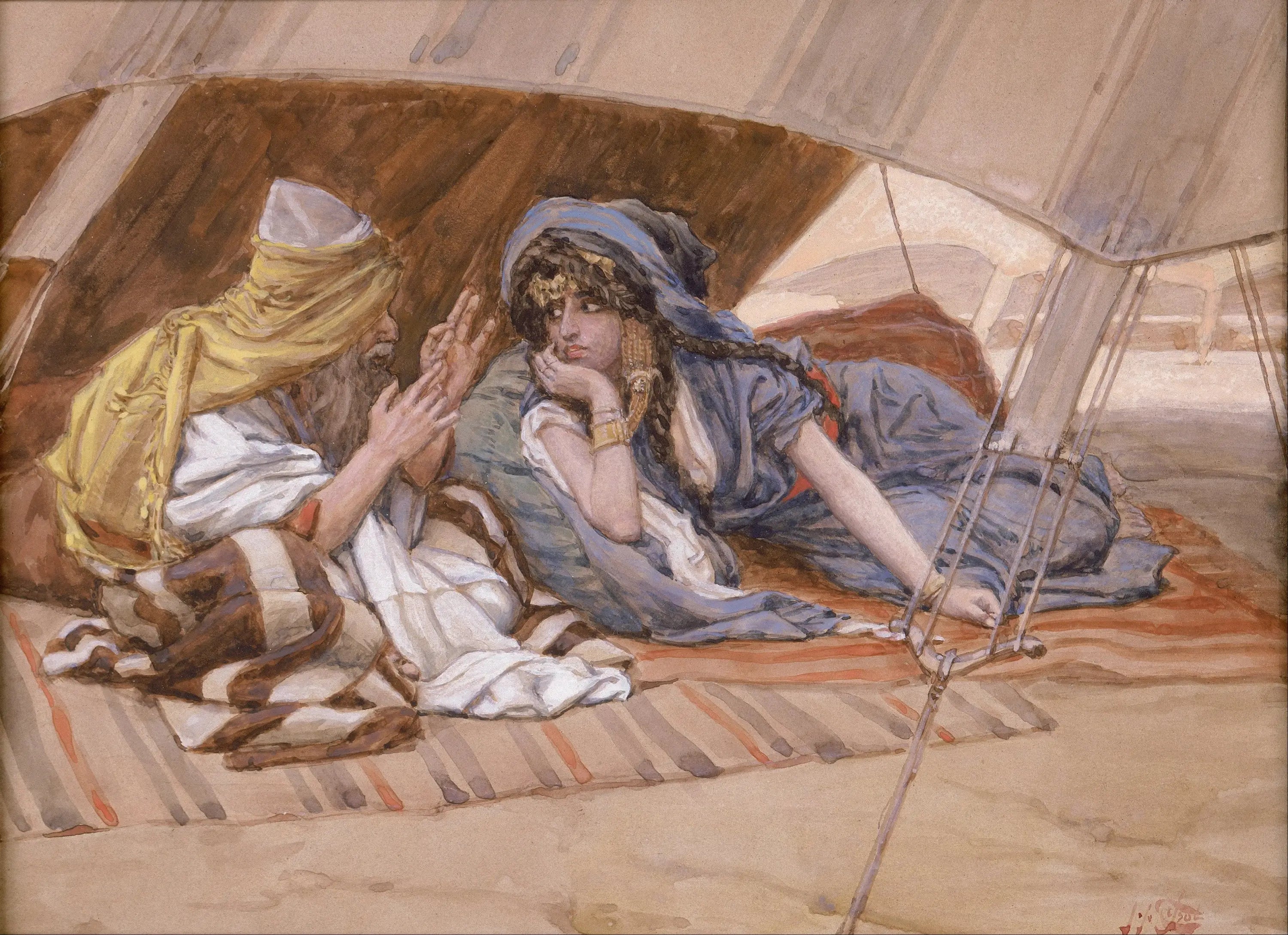 Le conseil d’Abram à Saraï - James Tissot - Alpha Reproduction