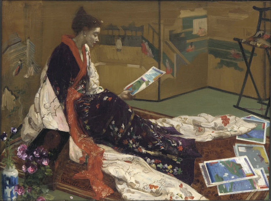 Kaprice i violet og guld: Det gyldne lærred - James Abbott McNeill Whistler