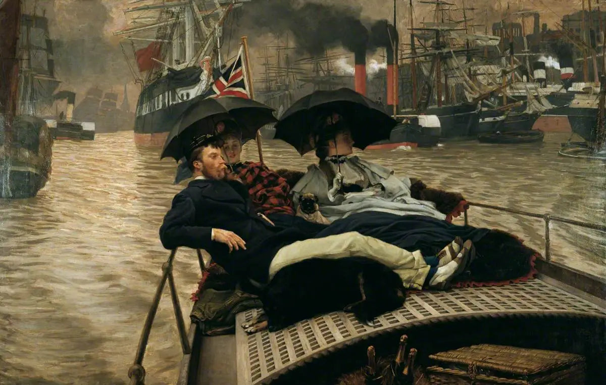 Sur la Tamise - James Tissot - Alpha Reproduction
