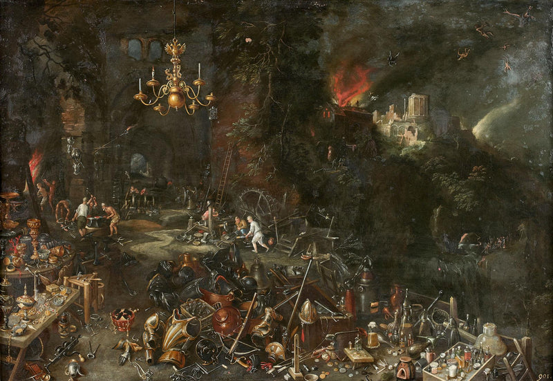Le feu (les quatre éléments) - Jan Brueghel le Jeune