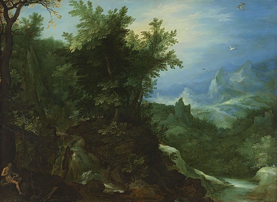 Paysage boisé avec saint Jérôme - Jan Brueghel l'Ancien